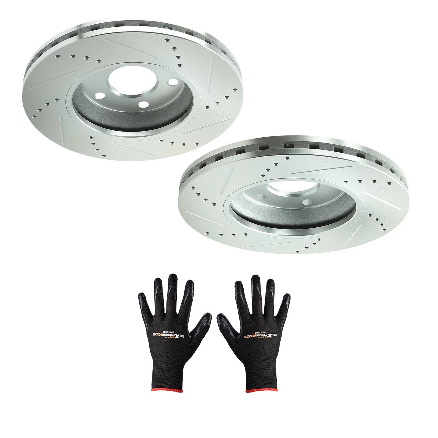 Front Disc Brake Rotors Kit for Chevrolet Cobalt 2005–2006 and Malibu 2004–2012