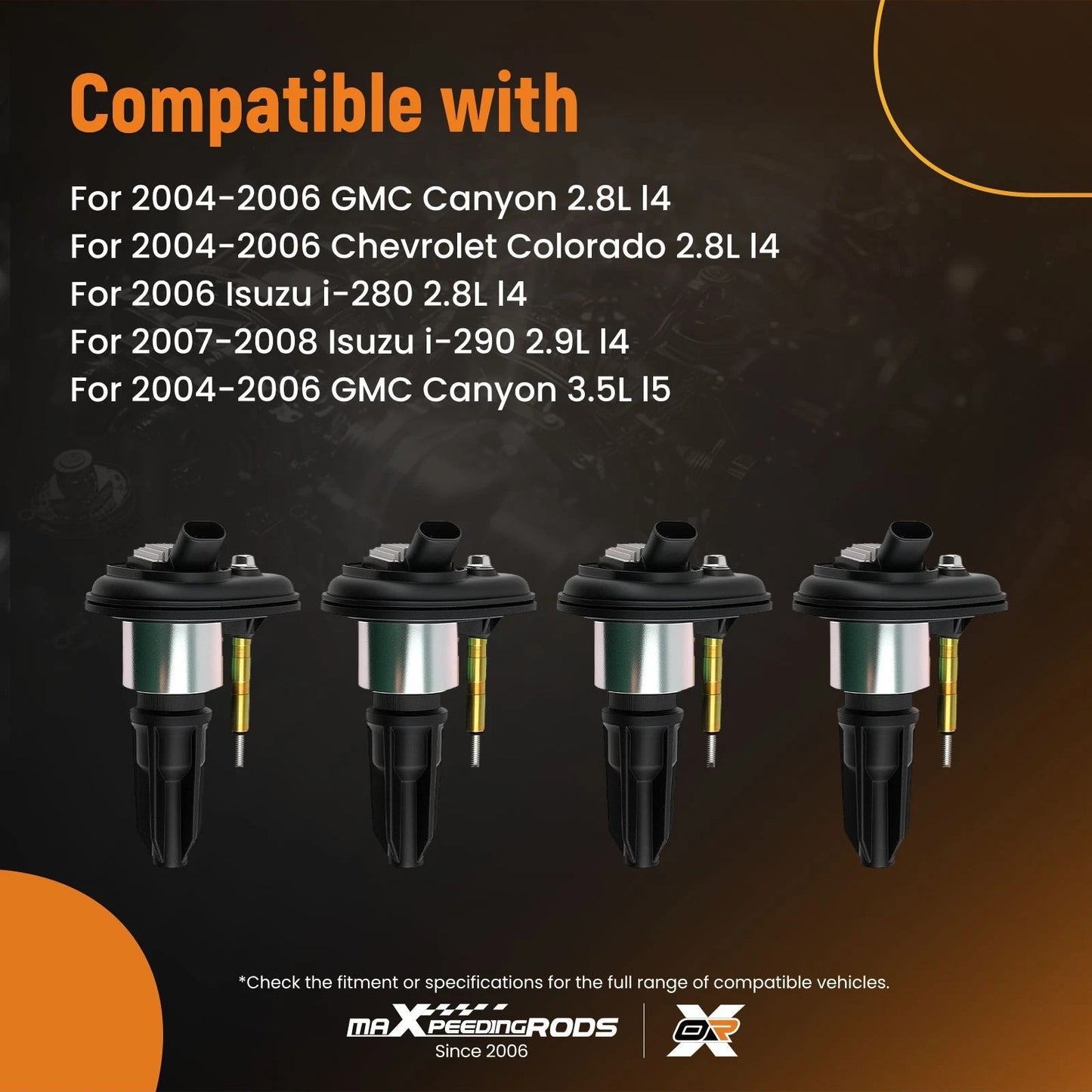 Engine Ignition Coils for Chevrolet Trailblazer EXT 4.2L (2002–2005)
