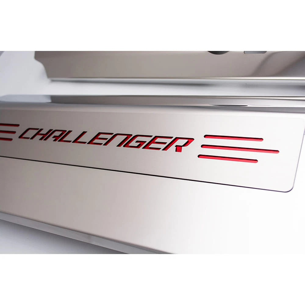 Fuel Rail Cover Set with Blue LED for Dodge Challenger SRT8 (2008–2010)