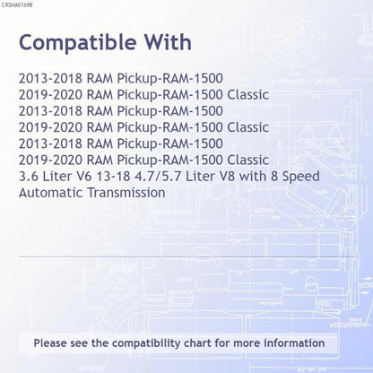 A/C Condenser Replacement Repair Part for Dodge Ram 1500 (2013–2018)