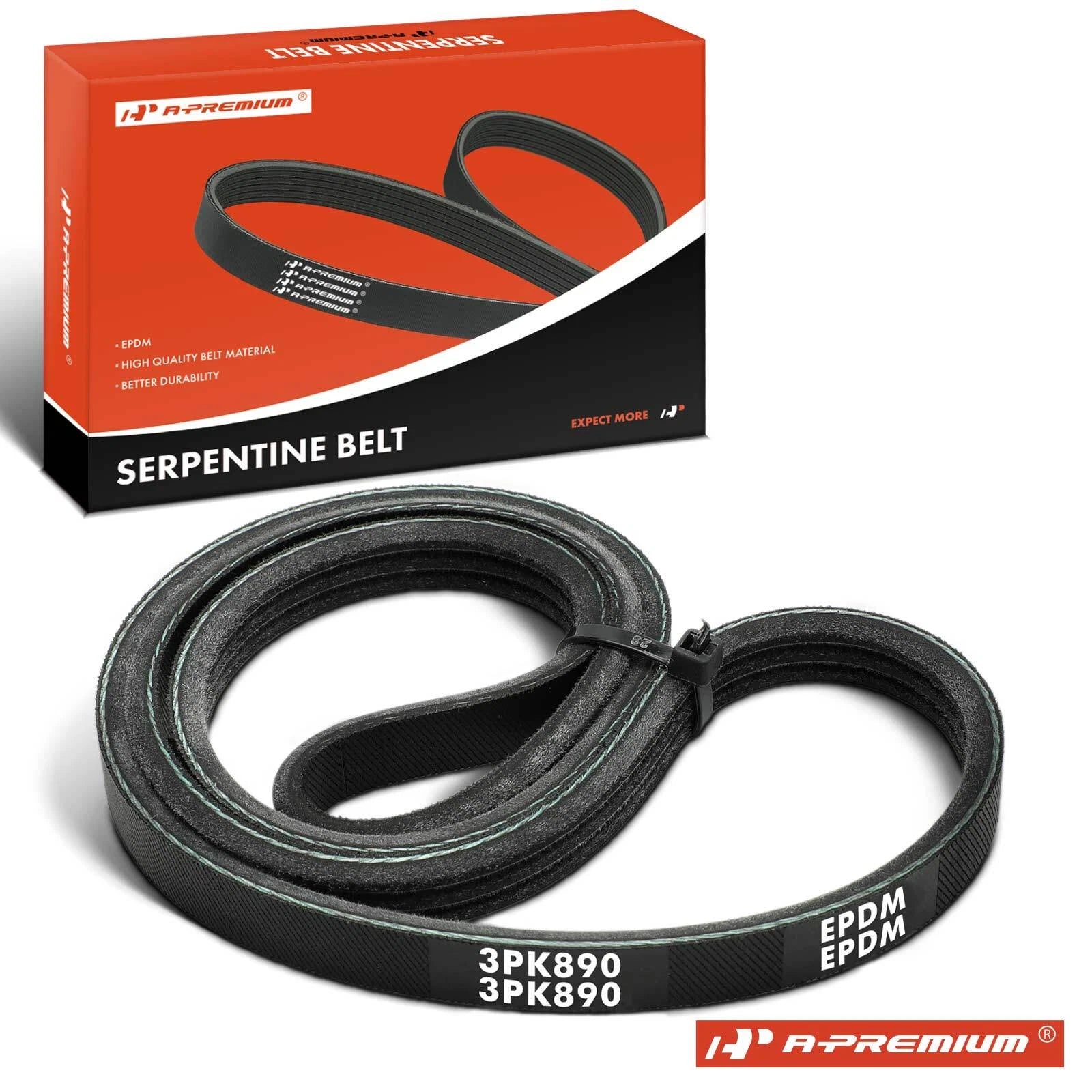 Air Pump Serpentine Belt for Buick Regal, Chevrolet Beretta 