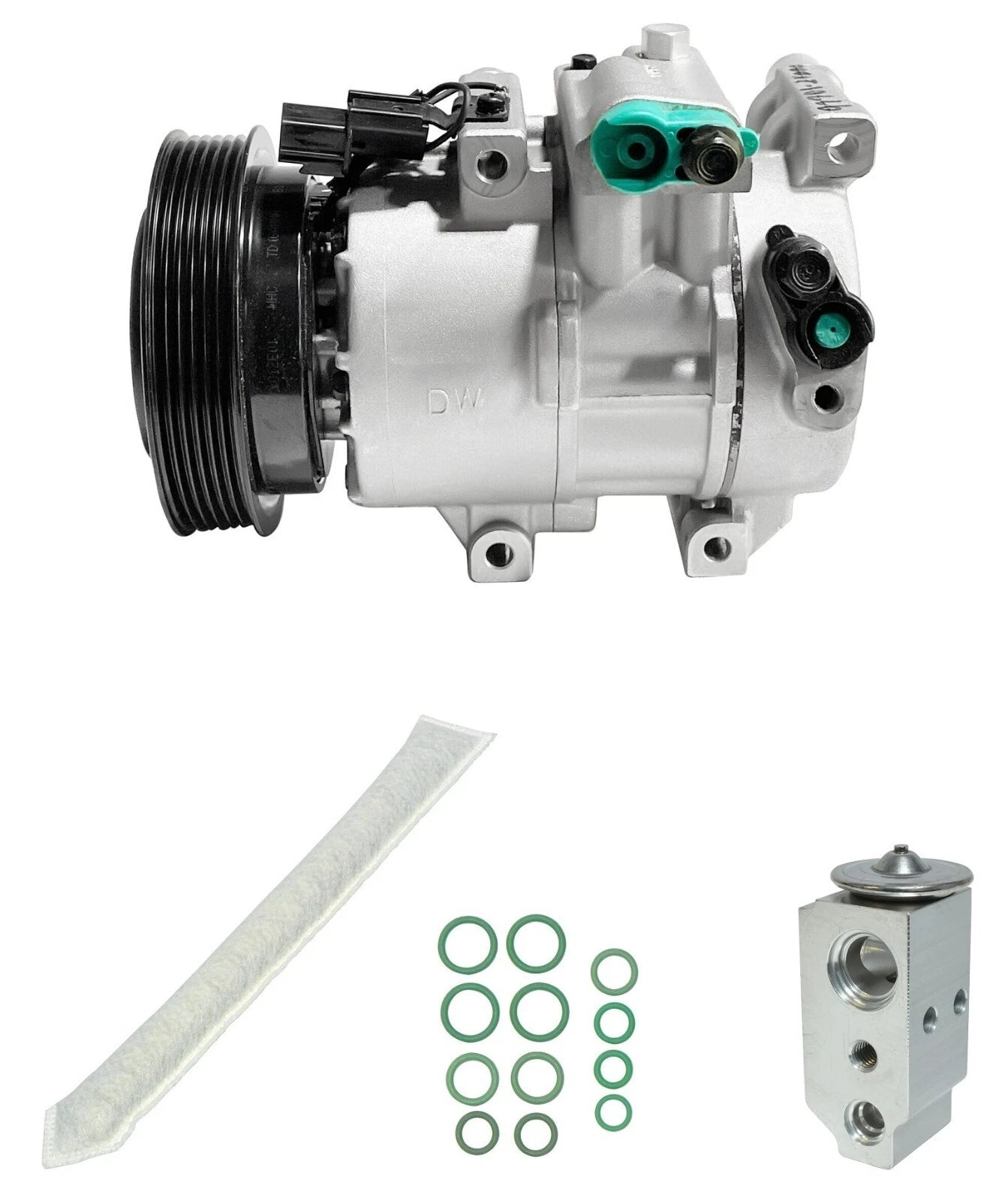 A/C Compressor Kit Replacement for Hyundai Veloster 1.6L Turbo (2014–2014)