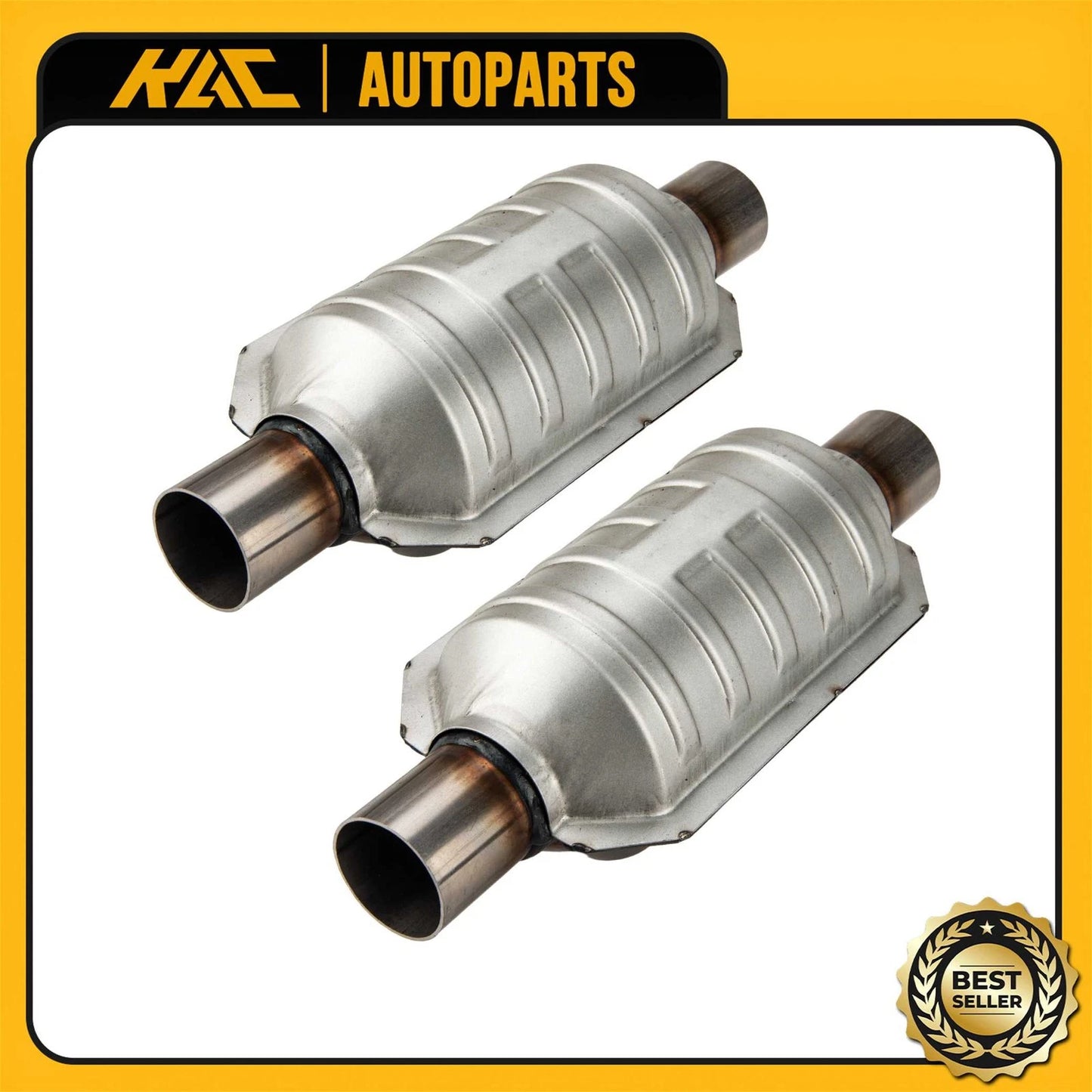 2PC Catalytic Converter Pair for Universal Fit All Vehicles (2010–2019)