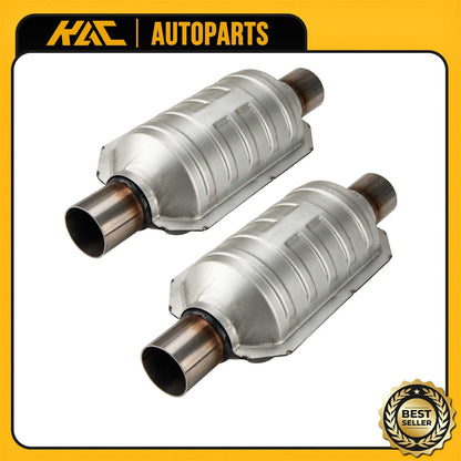 2PC Catalytic Converter Pair for Universal Fit All Vehicles (2010–2019)
