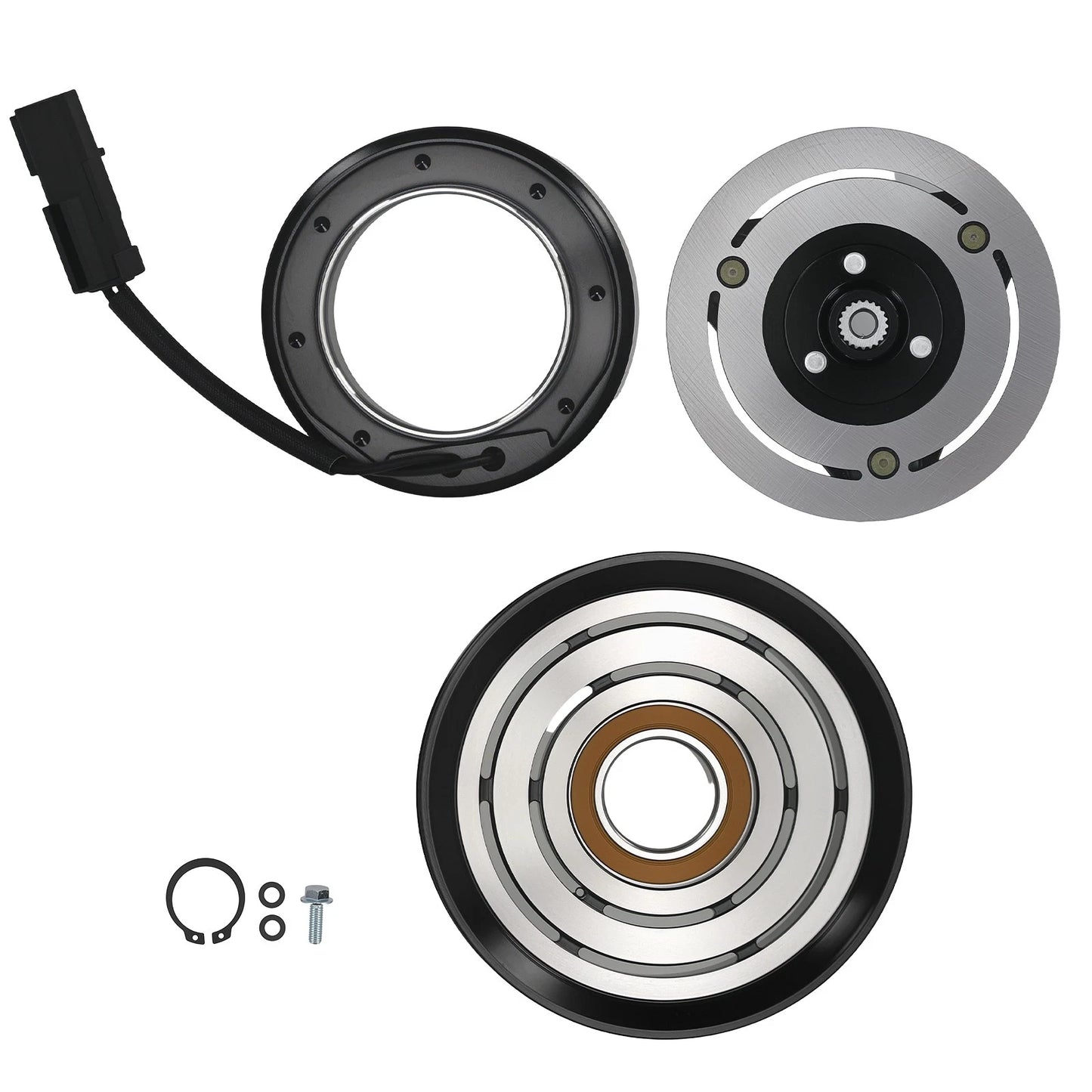 AC Compressor Clutch Kit for Jeep Liberty 3.7L (2006–2008) 12V