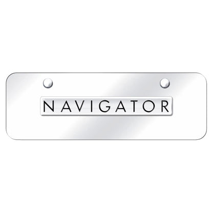 Chrome Name on Chrome Mini Plate - Officially Licensed for Lincoln Navigator
