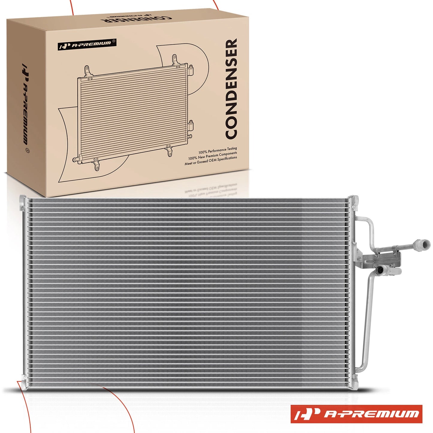 A/C Condenser for Buick Regal, Chevrolet Lumina, Pontiac (1994–1996)