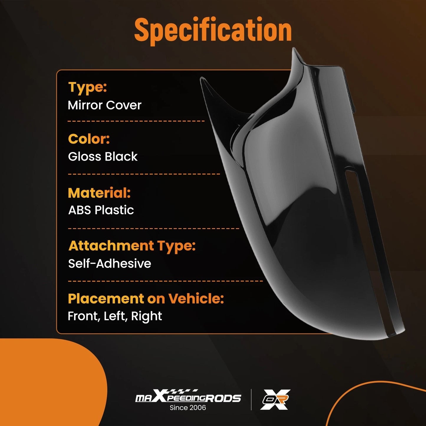 Door Mirror Kit Set for Audi Q3 A6 S6 RS6 RS5 (2009–2012)