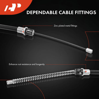 2X Rear Parking Brake Cable for Chevrolet Cavalier (2003–2005)