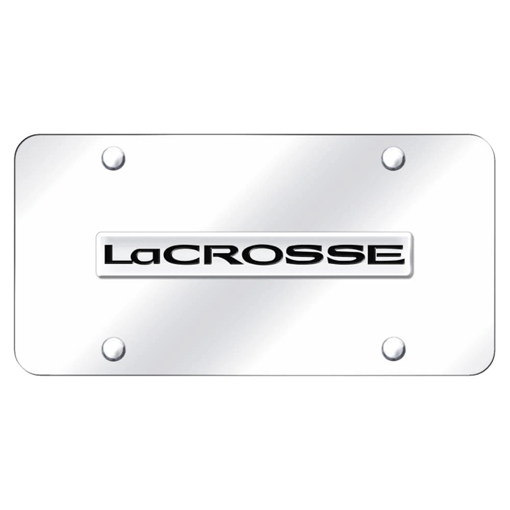 Chrome Name on Chrome License Plate - Officially Licensed for Buick LaCrosse