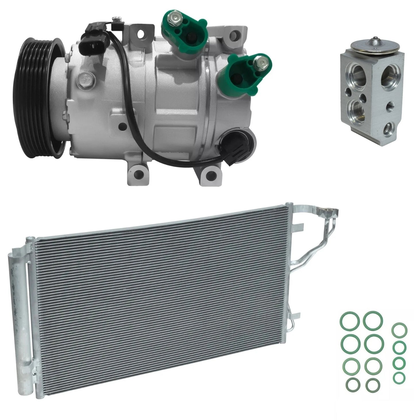 AC Compressor Kit With Condenser for Kia Optima 2.4L (2013–2015)