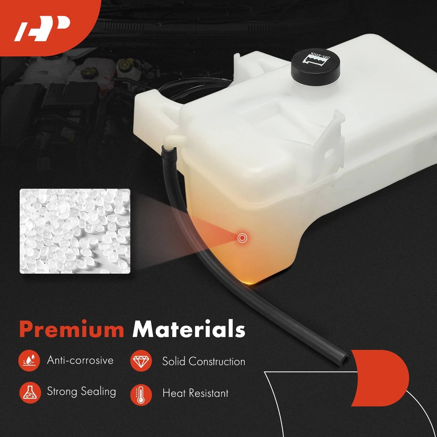 Coolant Reservoir with Cap & Hose for Chevrolet Trailblazer (2002–2009)