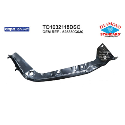 Replacement Steel Front Driver Side Outer Bumper Cover Support