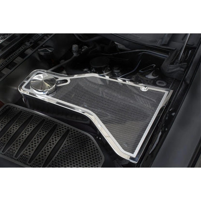 Carbon Fiber Water Tank Cover Top Plate with Trim for Dodge Challenger (2011–2019)