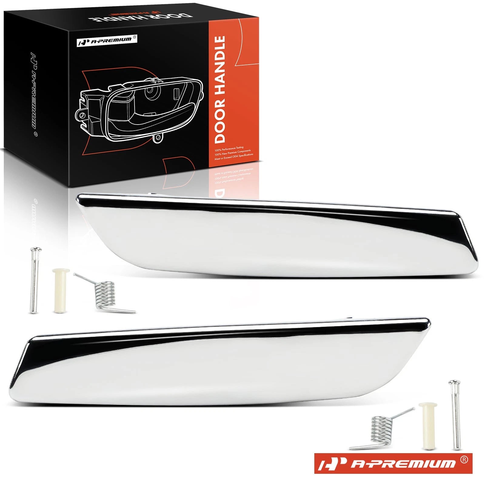 2X Front or Rear Interior Door Handle for Chevrolet Silverado 1500 (2007–2018)