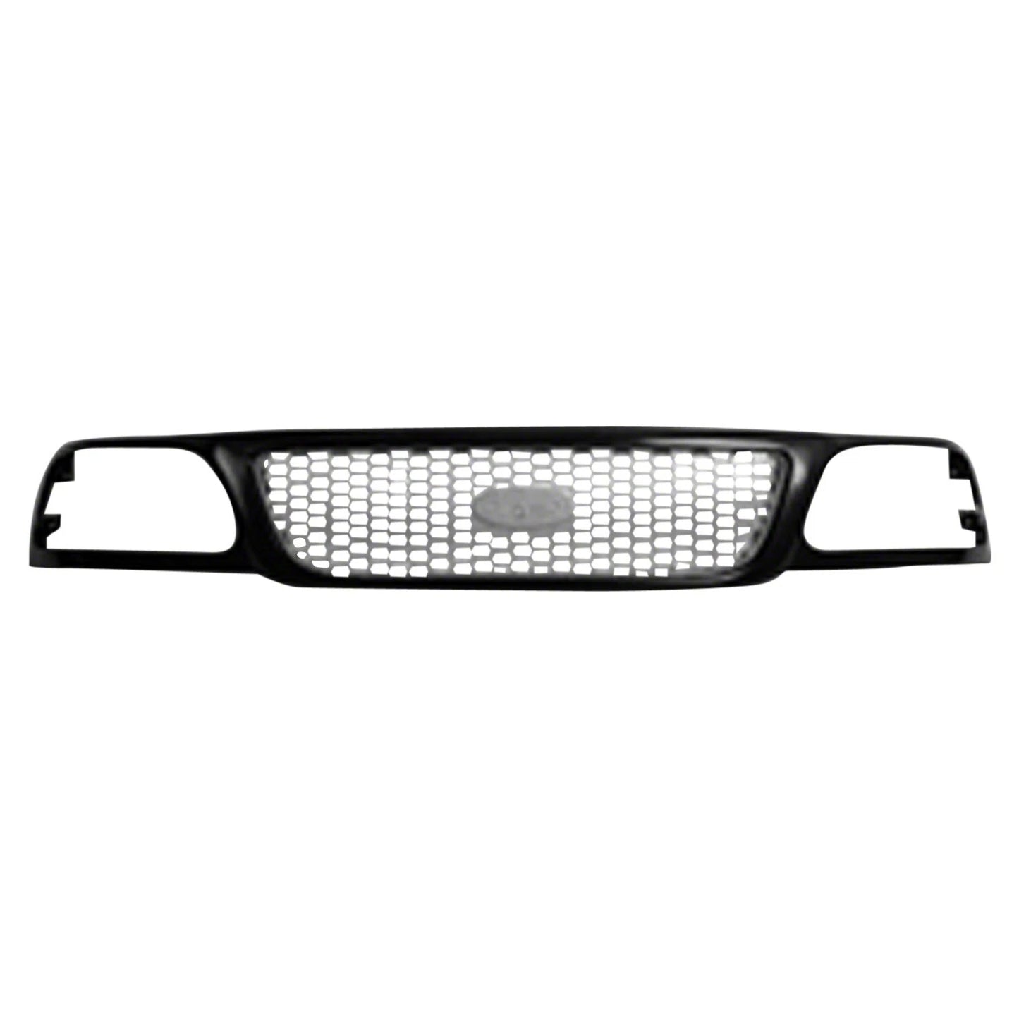 Replacement Black Matte/Ready to Paint Plastic Front Grille-See Compatible Chart