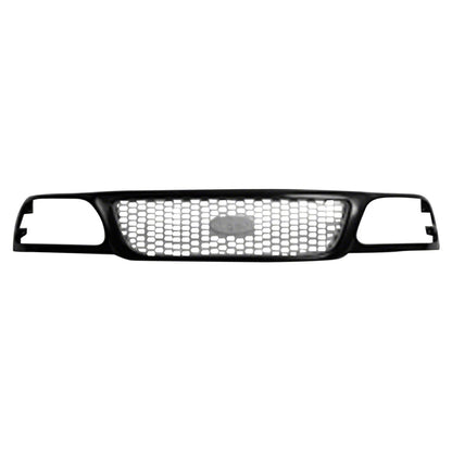 Replacement Black Matte/Ready to Paint Plastic Front Grille-See Compatible Chart