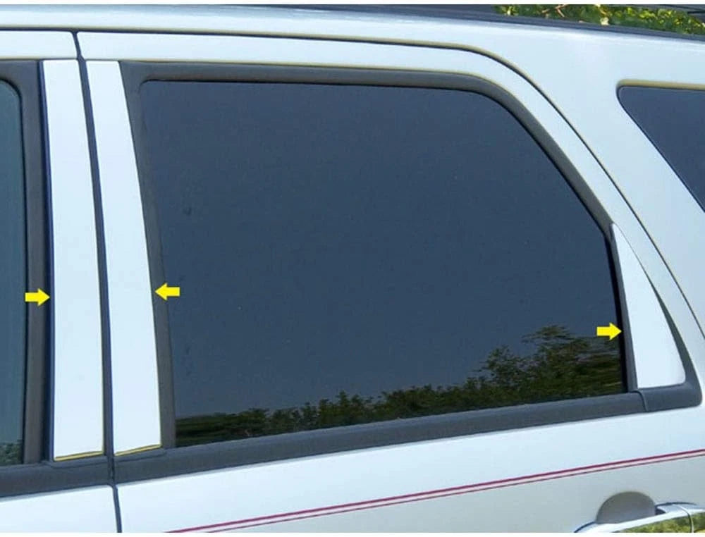 6pc. Luxury FX Chrome Pillar Post Set for 2008-2012 Ford Escape