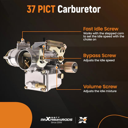 Carburetor Carb Kit for Volkswagen Super Beetle (1971–1979)