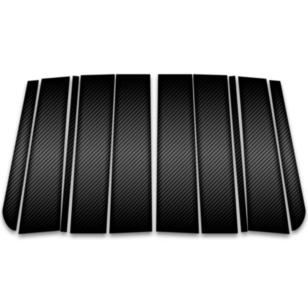 10pc Carbon Fiber Pillar Post Covers for 2021-2023 Chevrolet Suburban