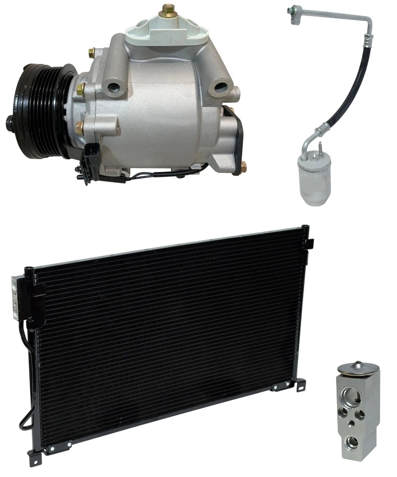 A/C Compressor Kit W Condenser for Ford Five Hundred 3.0L (2005–2007)