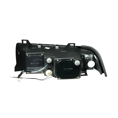 Black Clear Lens Projector Headlight Set for 1992-1998 BMW 318is (G2)