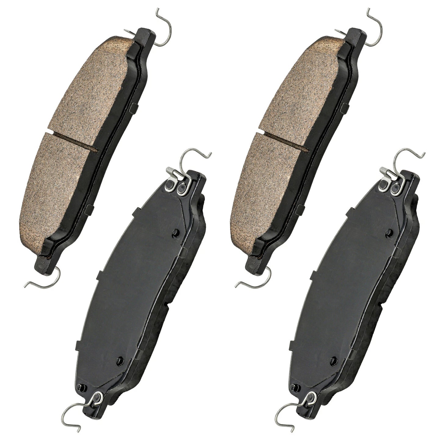 Front Ceramic Brake Pads with Hardware for Ford Mustang V6 (2011–2014)