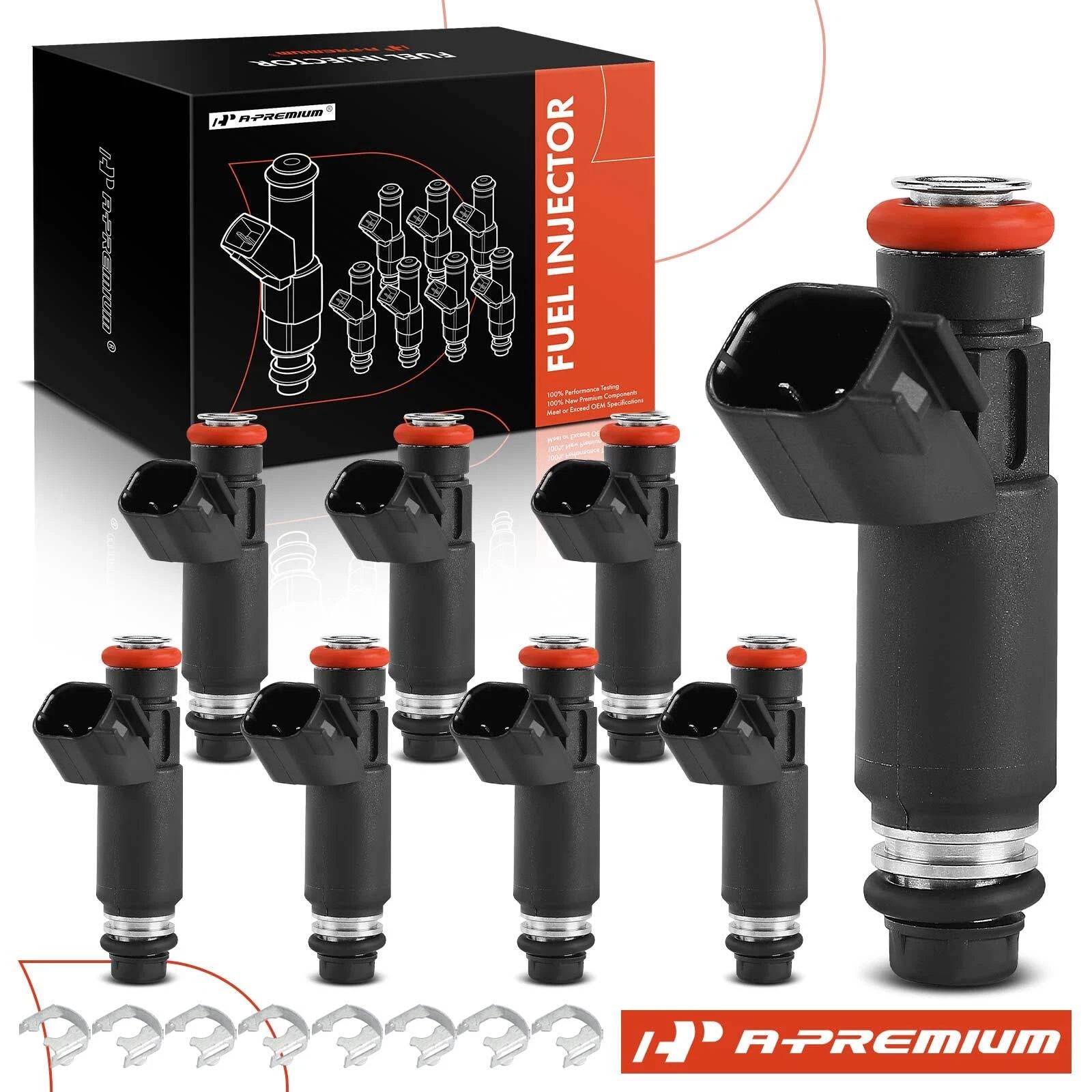 8x Fuel Injector for Chevy Silverado 1500 Tahoe GMC Sierra 1500 Yukon (2007–2014)