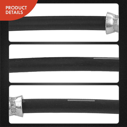 2X Rear Inner Brake Hydraulic Hose for Chevy Silverado 3500 HD (2011–2014)