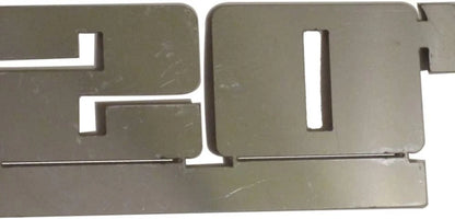 2pc Luxury FX Emblem Decal Set Stainless Steel for Jeep (2007–2018)
