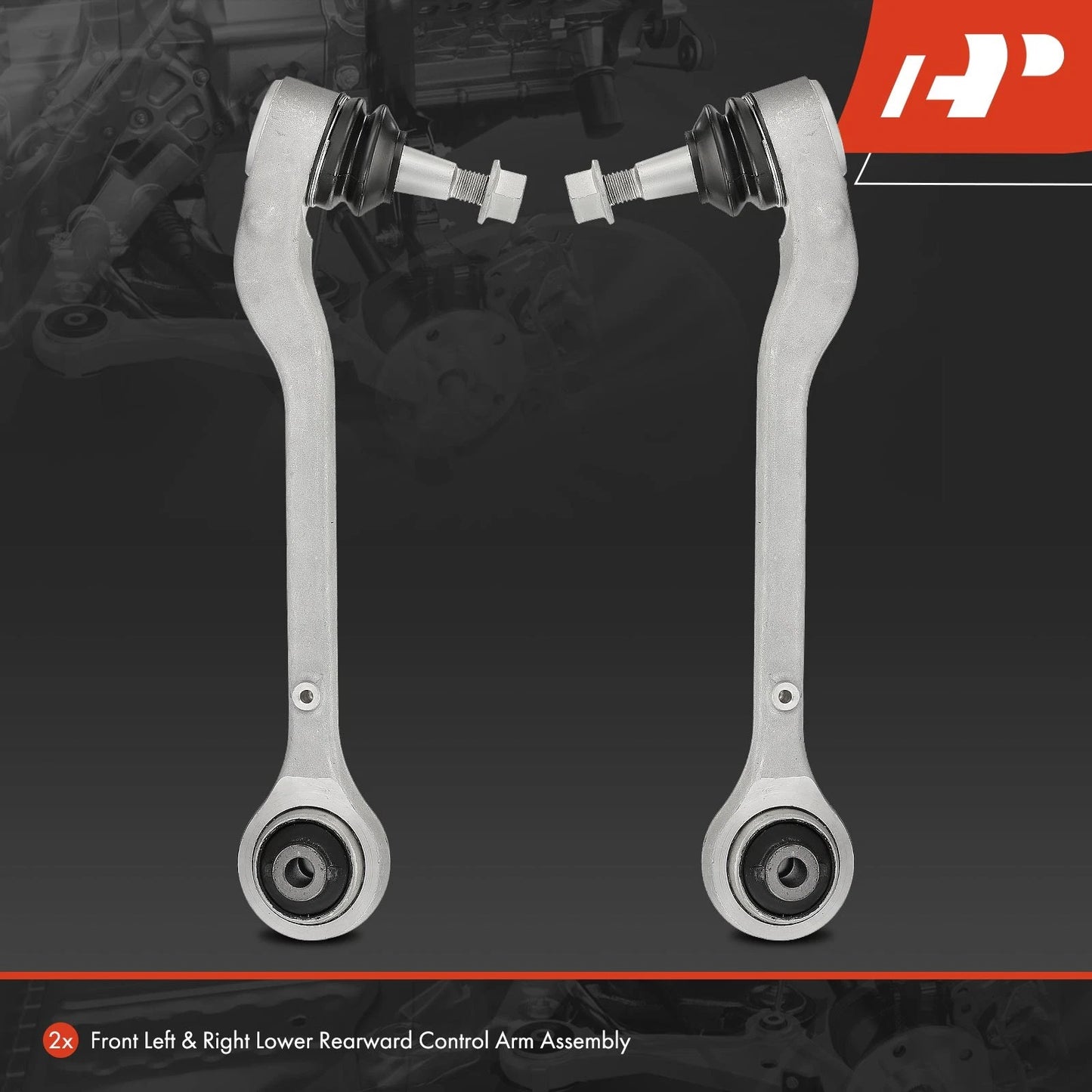 2X Front Lower Rearward Control Arm with Ball Joint for Chevrolet