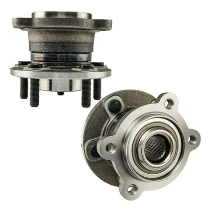 2PC Rear Wheel Hub and Bearing Assembly for 2013–2019 Ford Escape