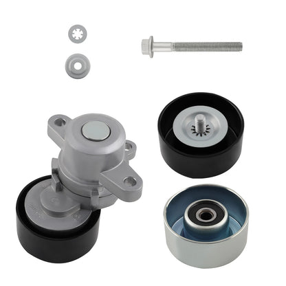 3PCS Belt Tensioner Pulley and Belt for Nissan Altima Maxima Murano (2006–2014)