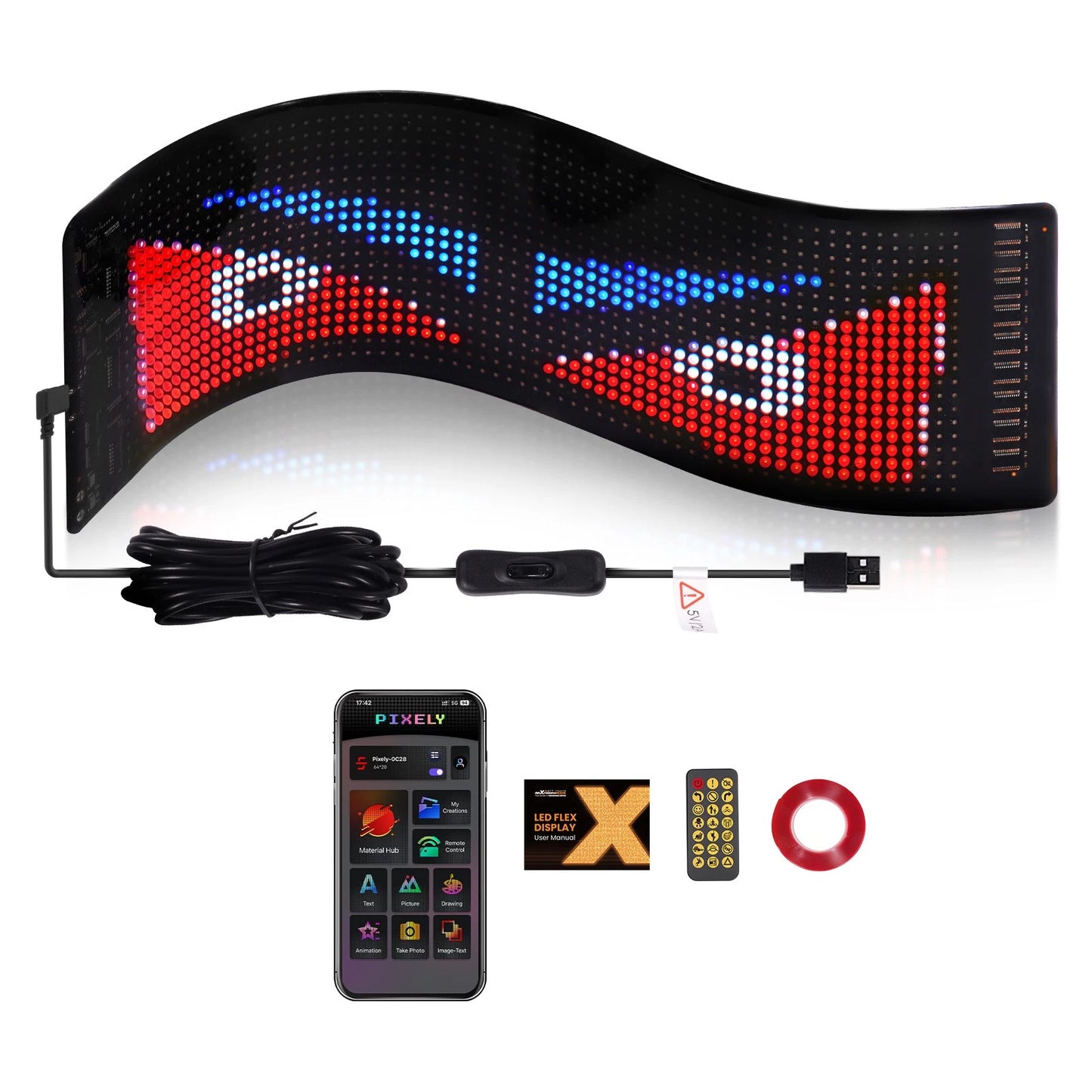 Devil Eyes LED Light for Car LED Display Screen 14" (DIY) (2020–2025)