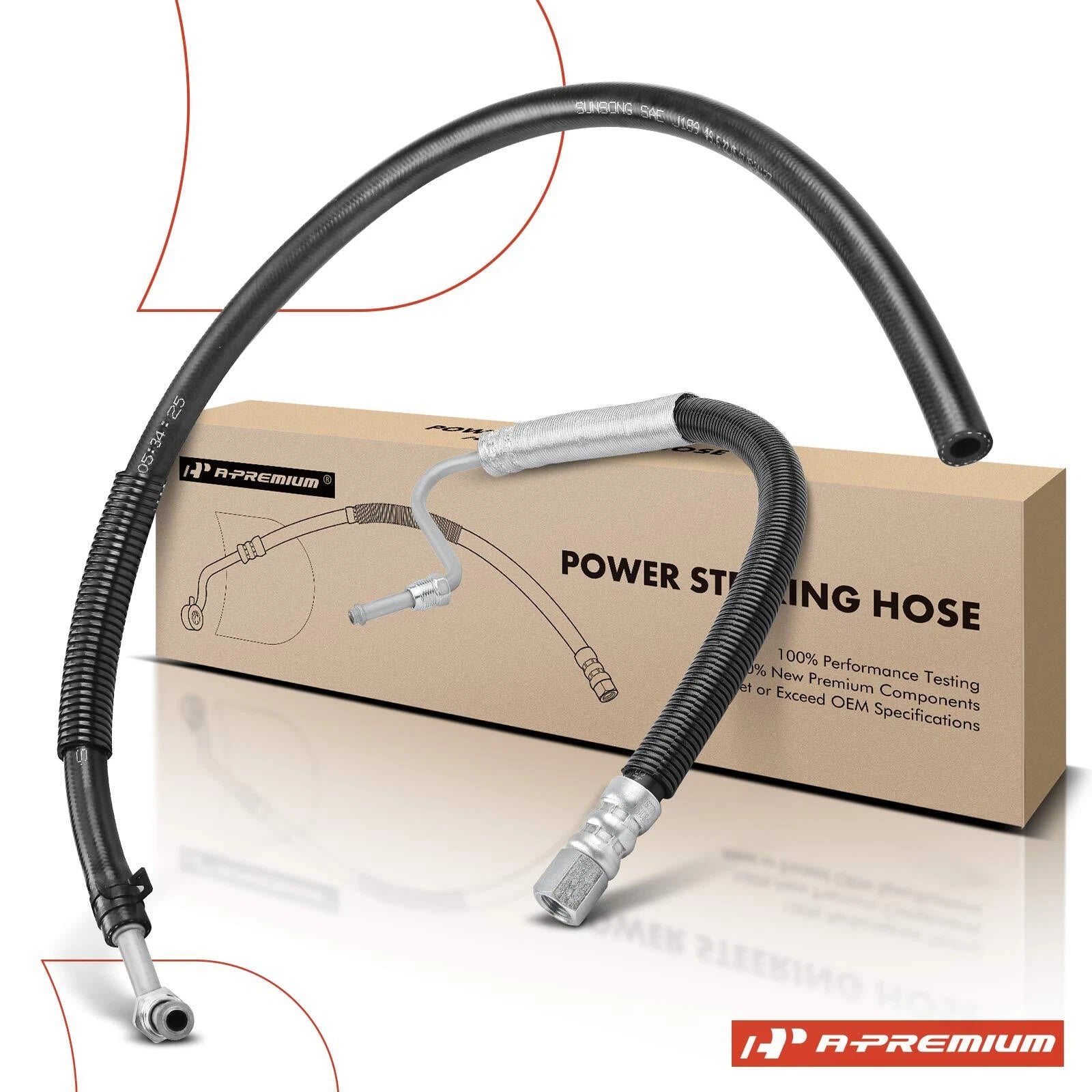 2X Power Steering Pressure & Return Line Hose for Chevy Cavalier (1995–2005)