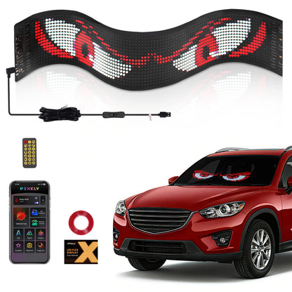 Devil Eyes Light for Car LED Display Screen DIY Truck Windshield (23")