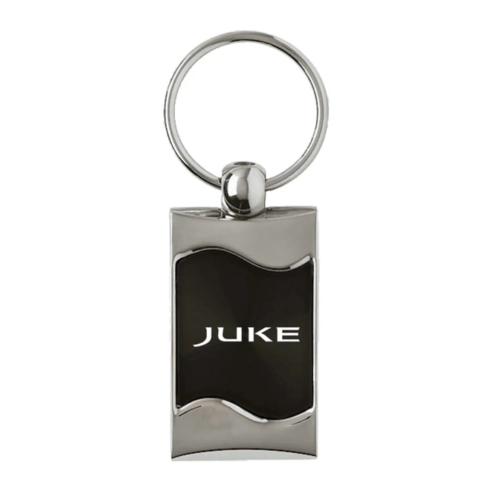 Black Rectangular Wave Keychain - Officially Licensed for Nissan Juke