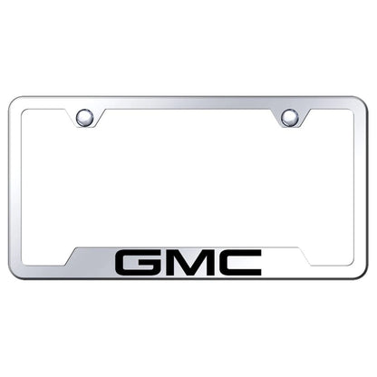 Stainless Steel Cut-Out License Plate Frame - Officially Licensed for GMC