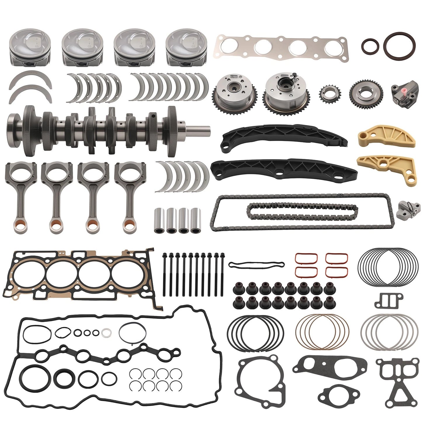 Crankshaft, Con Rod & Timing Set for Hyundai Kia (2011–2014)