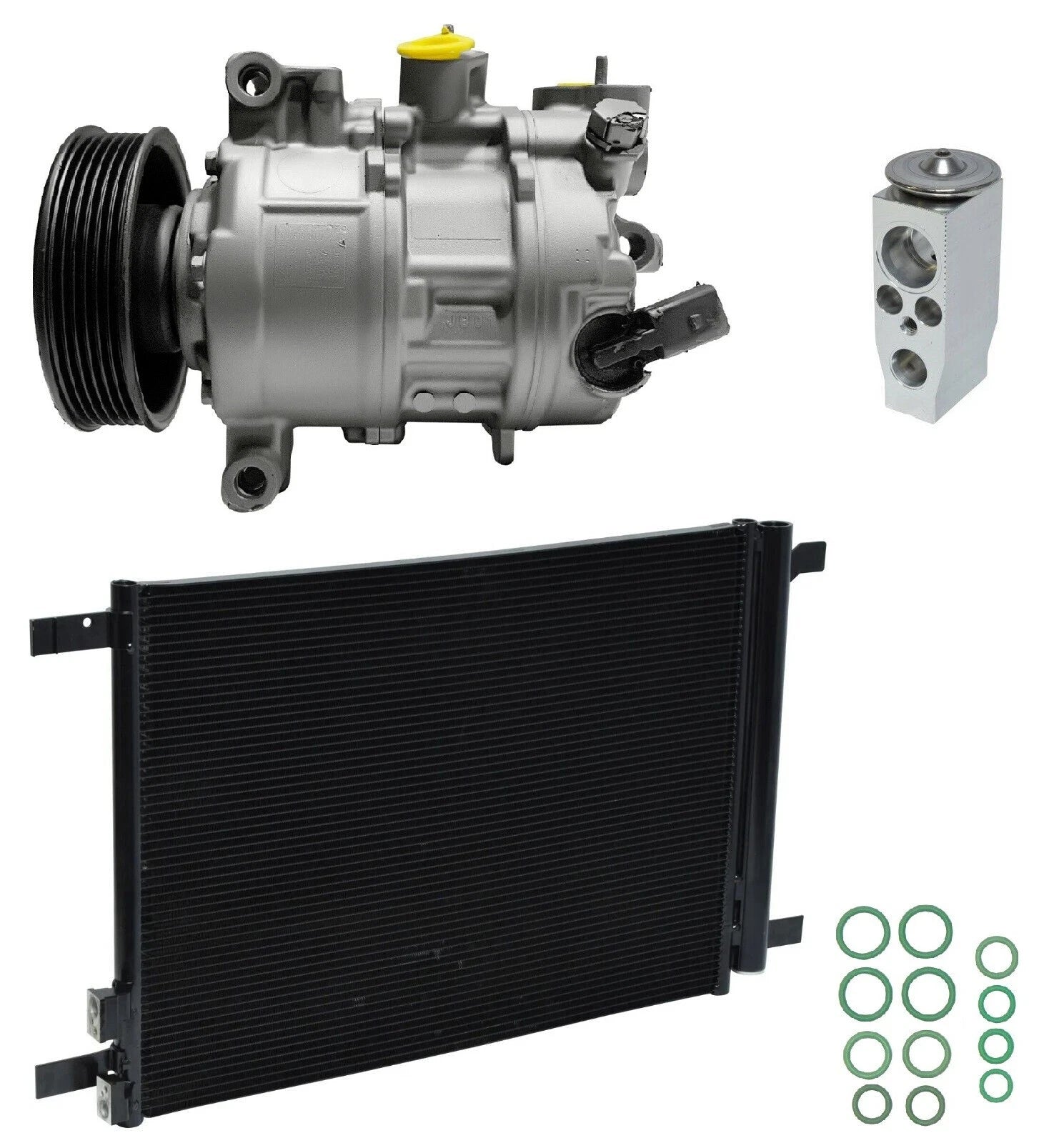 AC Compressor Kit With Condenser for Audi A3 1.4L 2.0L (2018–2018)