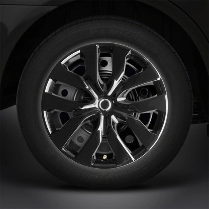 16" Gloss Black Hubcaps/Wheel Covers for Steel Wheels 'Rogue' Style (Set of 4)