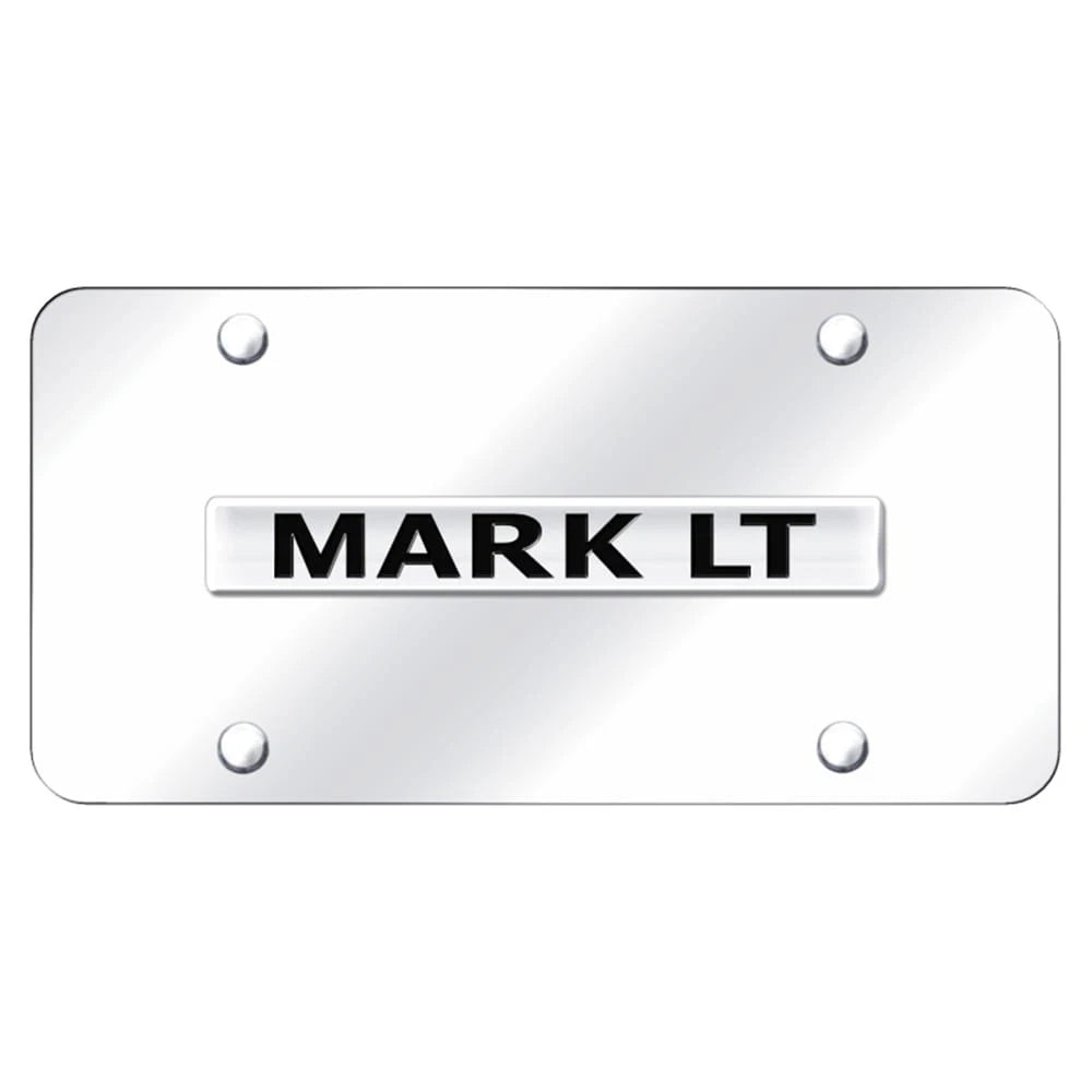 Chrome Name on Chrome License Plate - Officially Licensed for Lincoln Mark LT