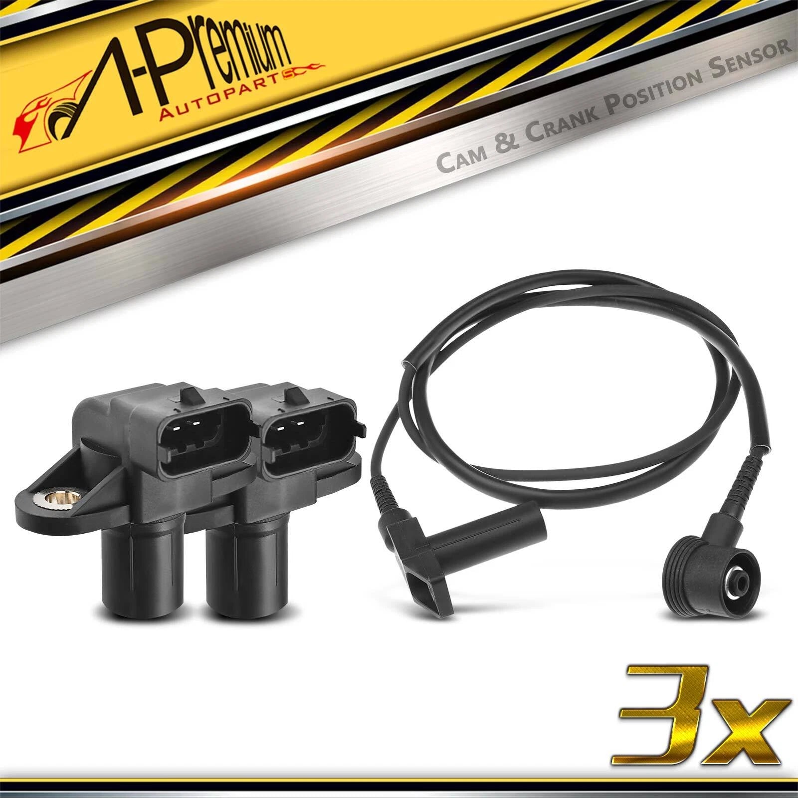 Crankshaft & 2X Camshaft Position Sensors for Mercedes-Benz SL320 (1994–1998)