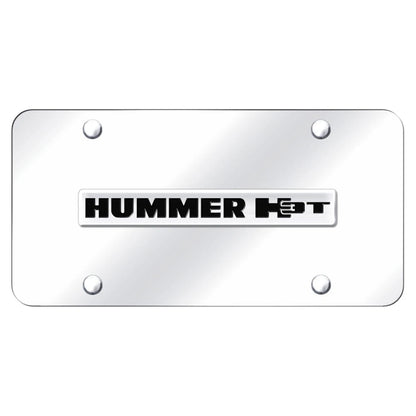 Chrome Name on Chrome License Plate - Officially Licensed for Hummer H3T
