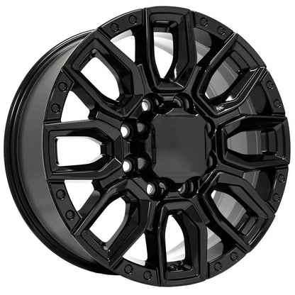 20 Inch Gloss Black Wheel Replacement for 1988–2000 Chevy C2500