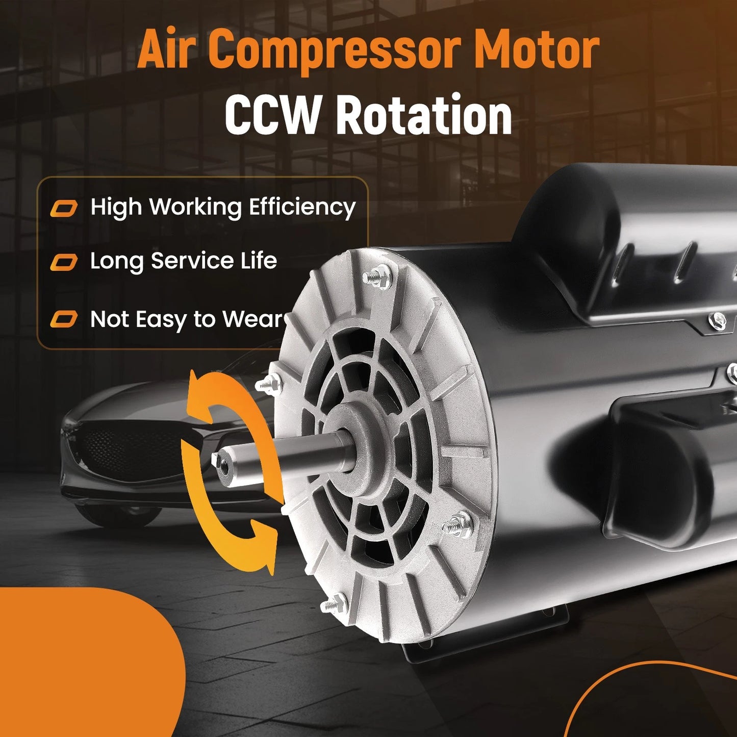Air Compressor Electric Motor for 1-Phase (3450 RPM) 56 Frame (230 V)