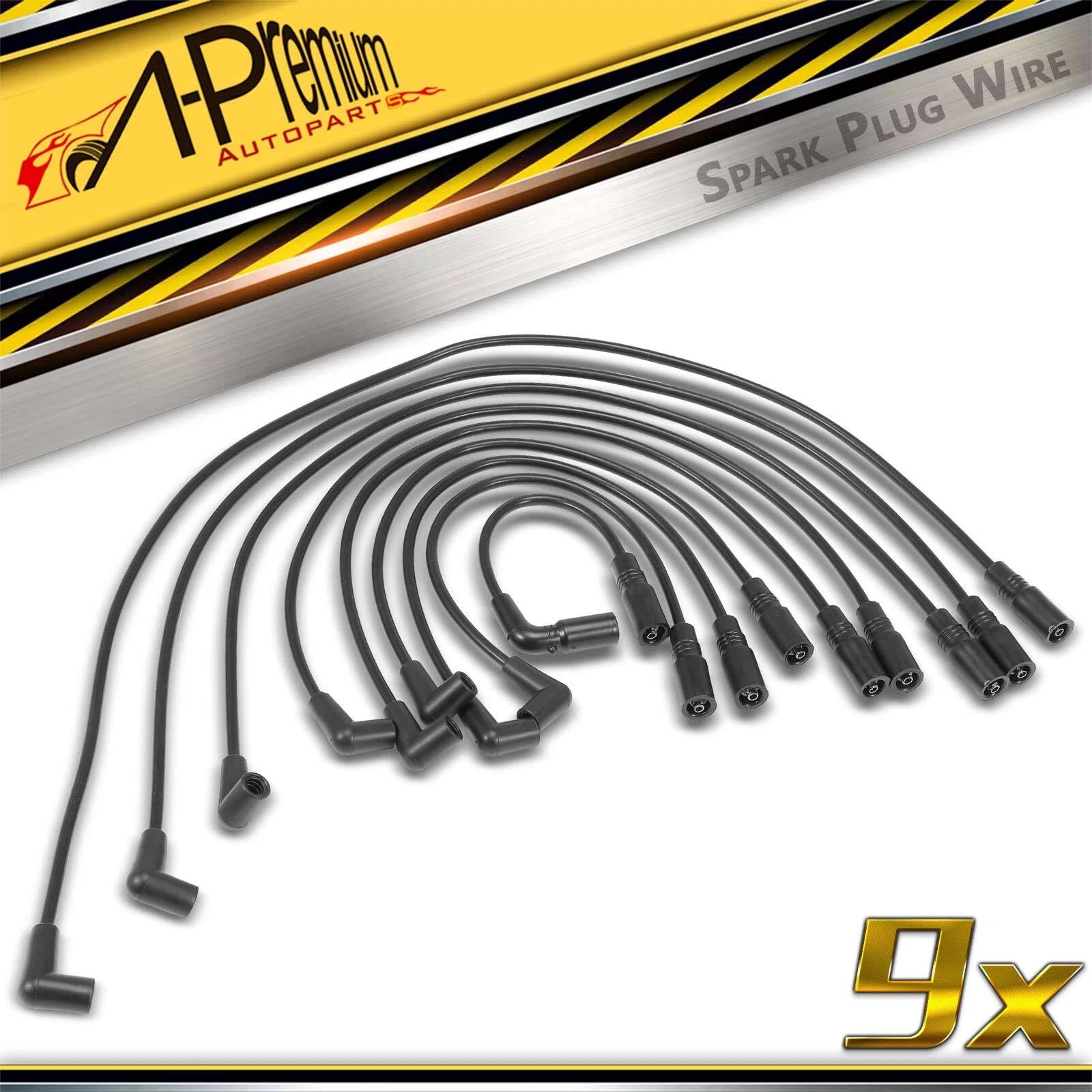 9x Spark Plug Wire Set for Chevy Camaro Pontiac Firebird (1996–1997)