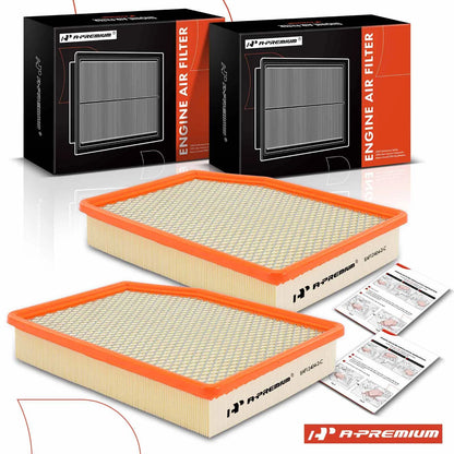 2X Engine Air Filter for Chevrolet Silverado 1500 GMC Sierra (2019–2023)