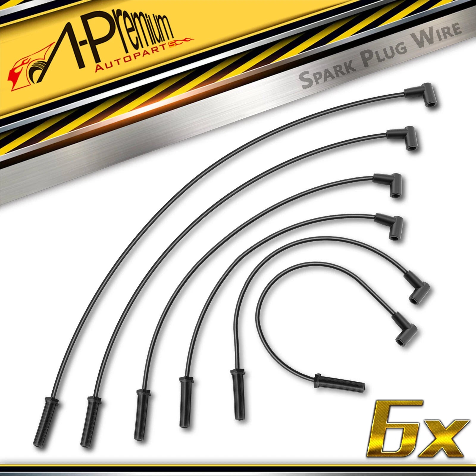6x Spark Plug Wire Set for Chevy Impala Malibu Buick Century (2000–2005)
