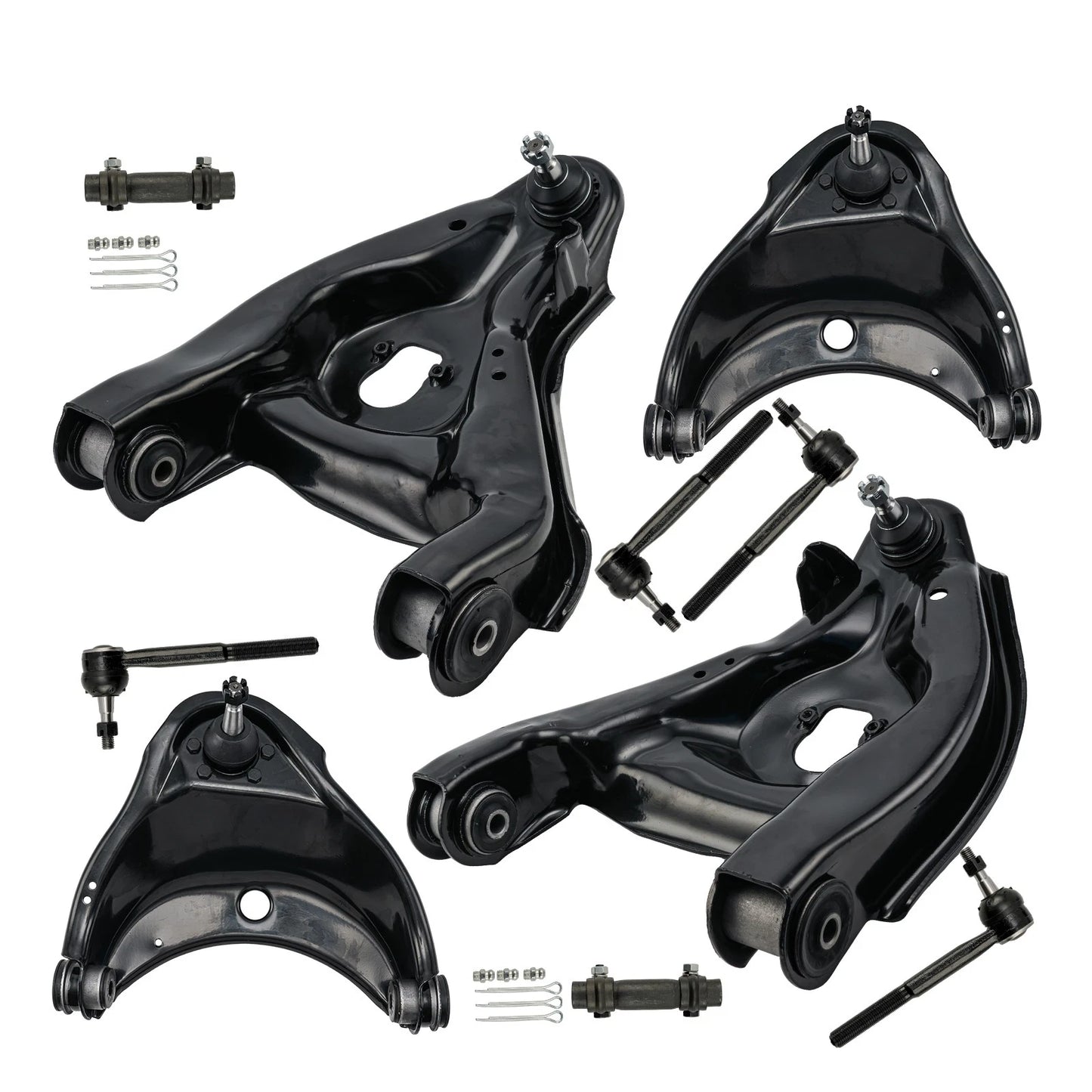 Front Control Arms and Tie Rods Kit for Chevy GMC C1500 C2500 (1988–2000)